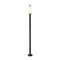 Z-Lite Sana 2 Light Outdoor Post Mounted Fixture, Black & White Opal 593PHMR-567P-BK - alternate 2